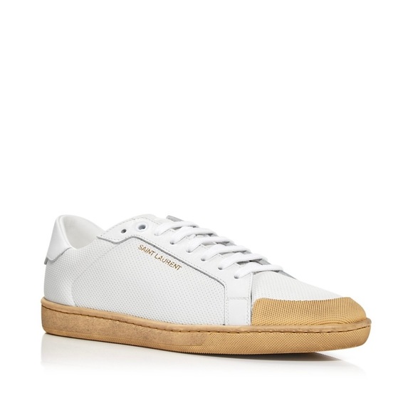 💯 AUTHENTIC SAINT LAURENT Andy Women's SL/39 Low Top Sneakers 39.5 - Picture 1 of 10